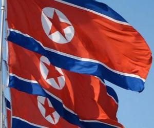 Puzzle Σημαία της Βόρειας Κορέας